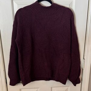 Goodthreads Maroon mock neck turtleneck Pullover. Soft